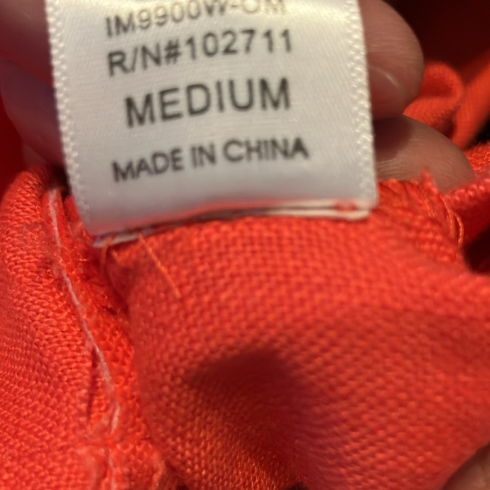Olivia Moon Linen Blazer Coral Medium - Picture 12 of 12